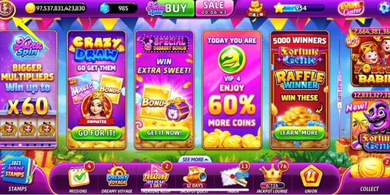 Ưu đãi hấp dẫn khi chơi top game slot